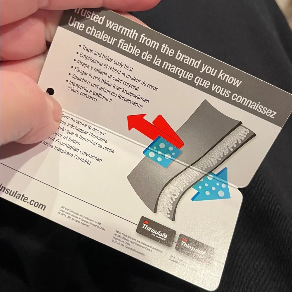 3M Thinsulate new tags