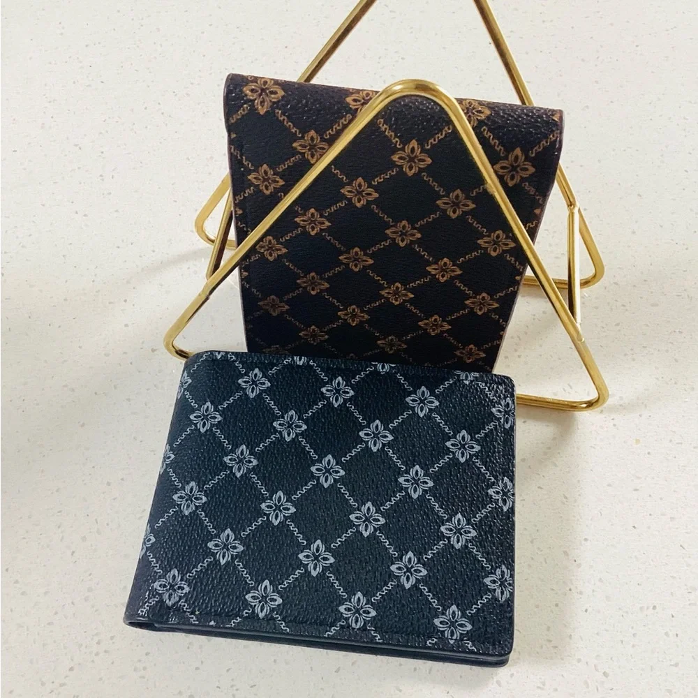 Stylish Black and Brown Patterned money & Card Holder