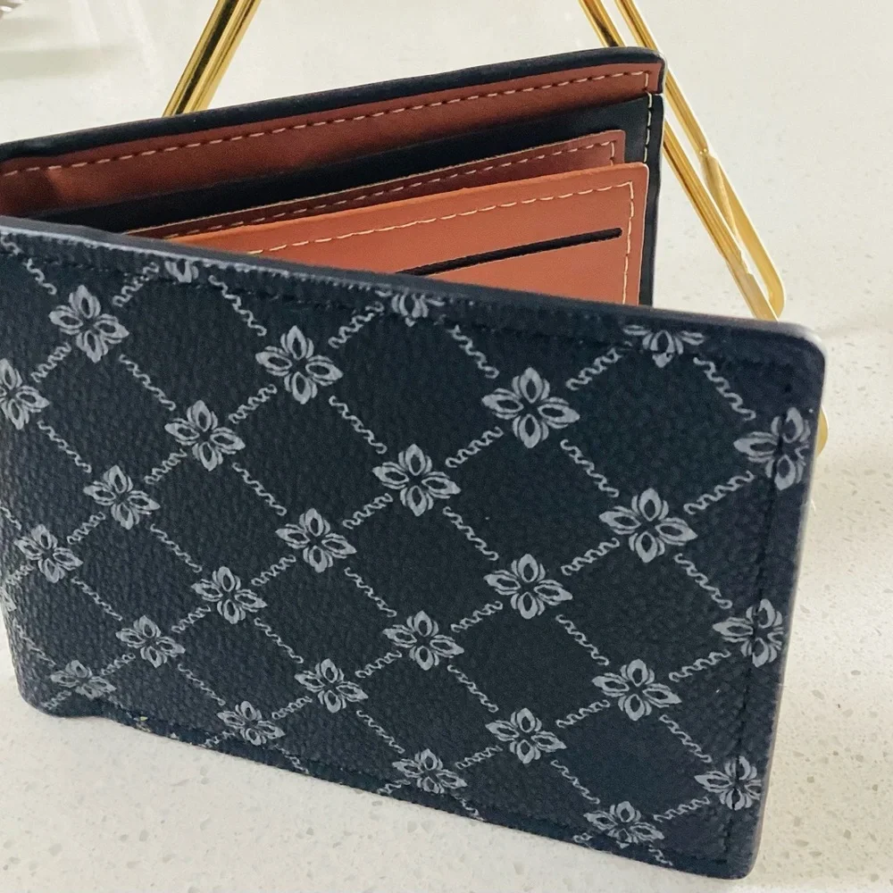 Stylish Black and Brown Patterned money & Card Holder