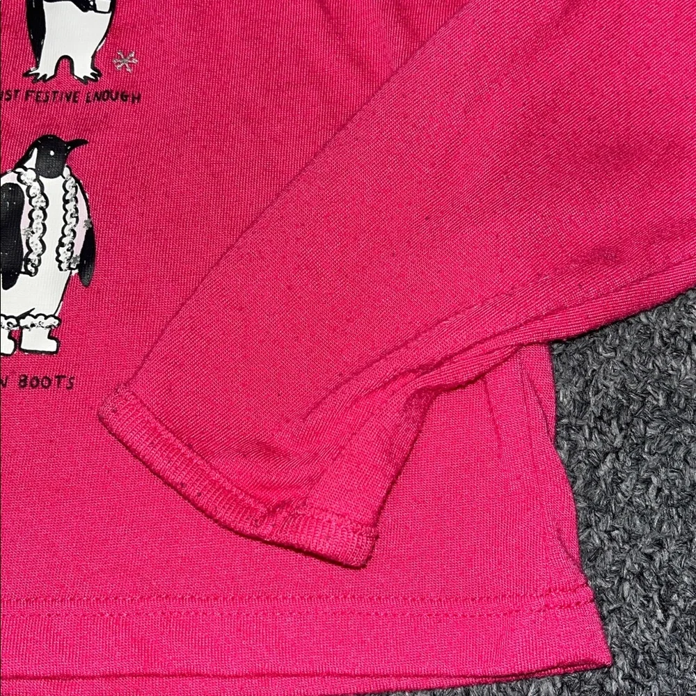 Carters Girls Penguin Pajama Set