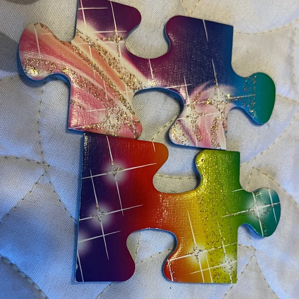 Ravensburger Glitter Puzzle - Pink and Rainbow