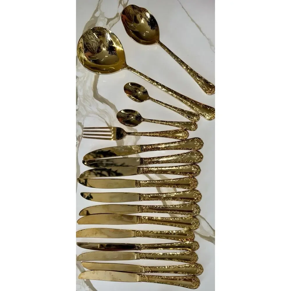 17 William Rogers Enchanted Rose Gold Plated Flatware Stainless Replacements