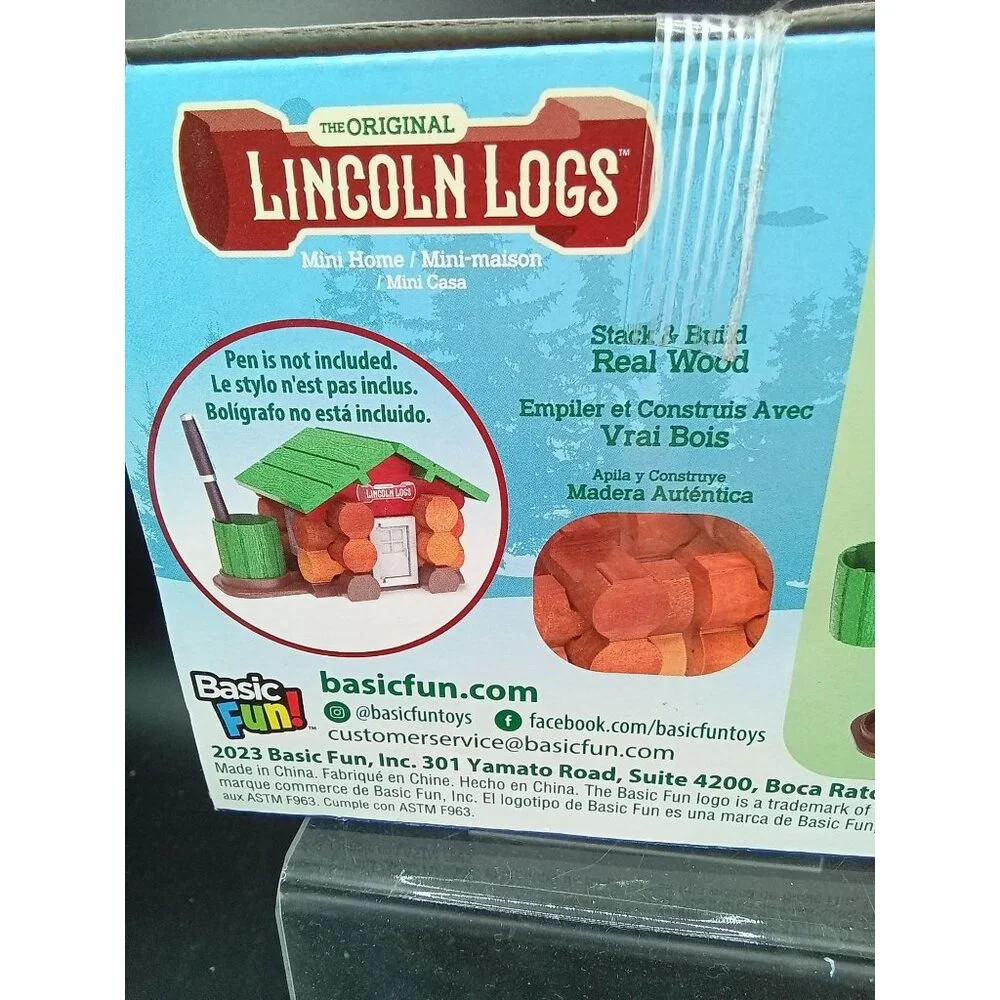 The Original Lincoln Logs Mini Home Building Set 27 Pieces Real Wood