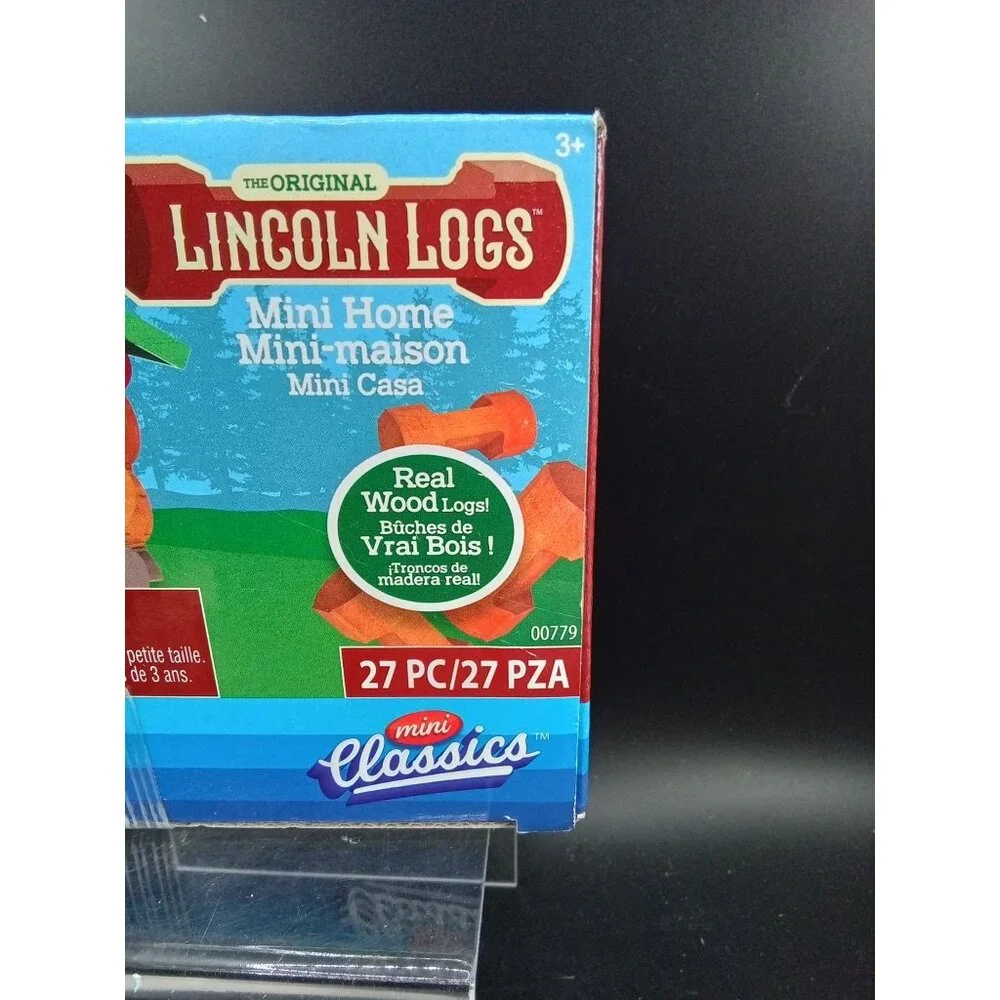 The Original Lincoln Logs Mini Home Building Set 27 Pieces Real Wood
