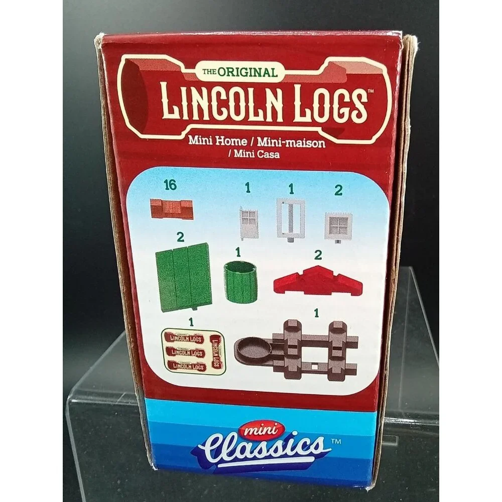 The Original Lincoln Logs Mini Home Building Set 27 Pieces Real Wood