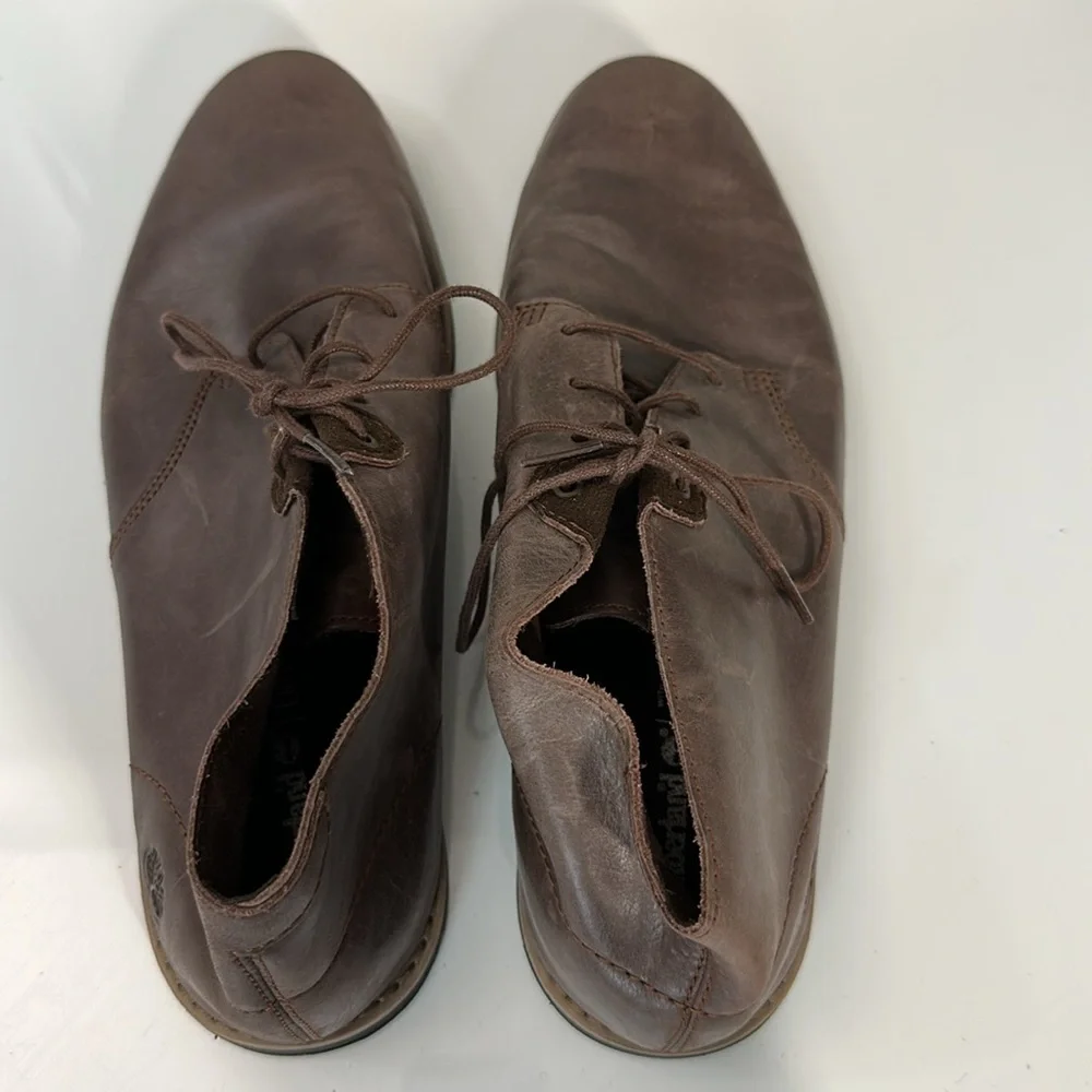 Timberland Revenia Brown Leather Chukka Boots Size 10