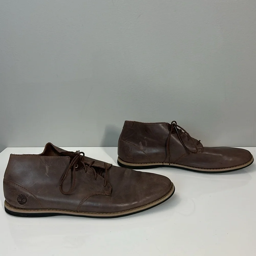 Timberland Revenia Brown Leather Chukka Boots Size 10