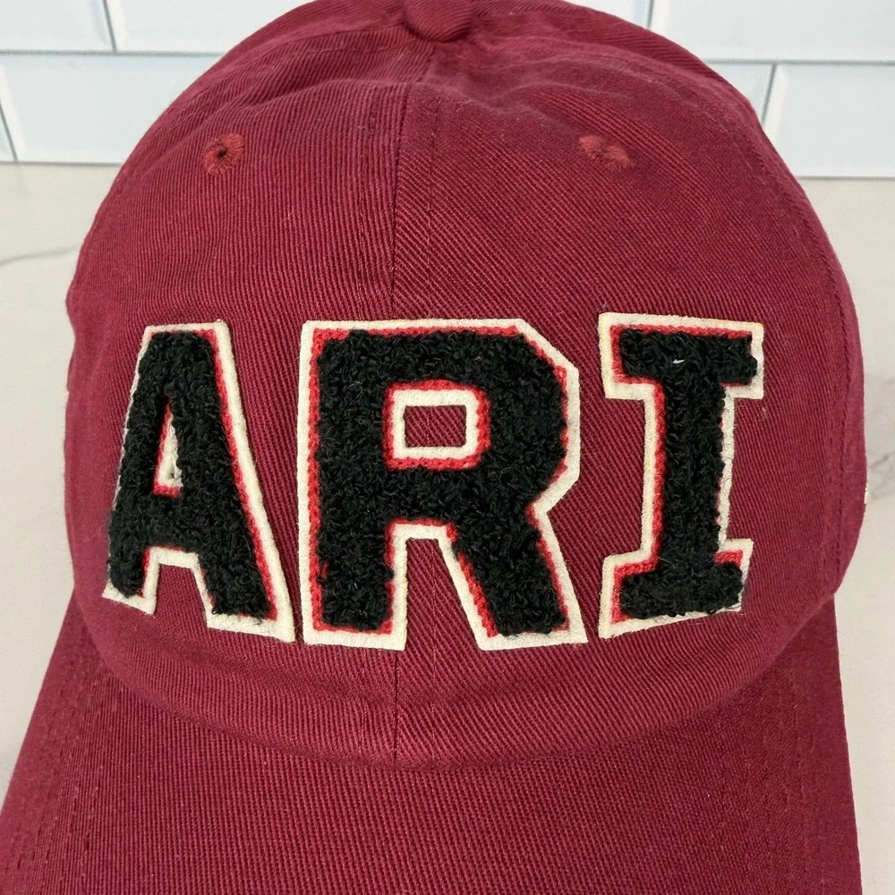 Arizona Cardinals Hat Cap Strap Back Womens One Size Red Football 47 Clean Up