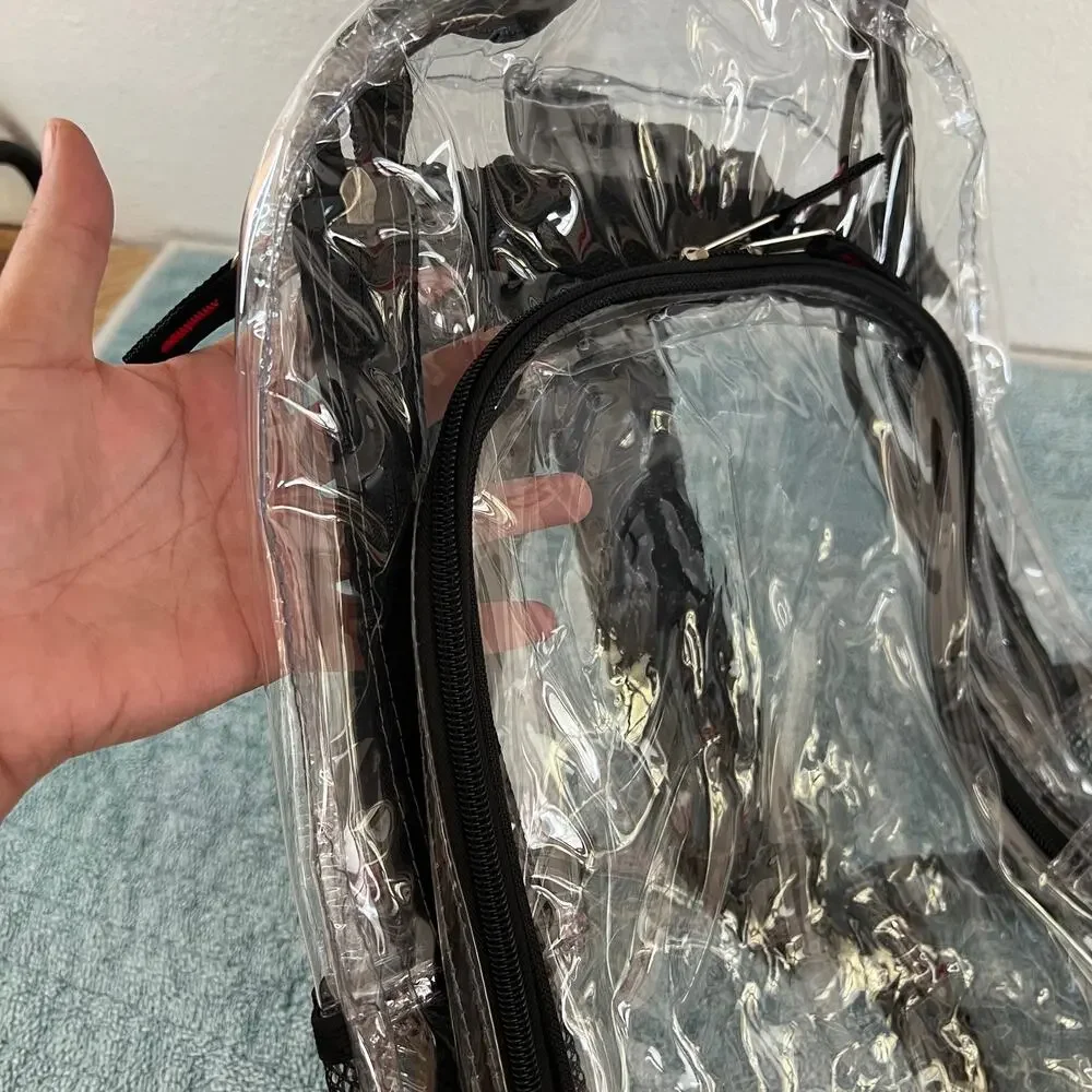 Clear Stadium Backpack Transparent PVC Bag Event Approved