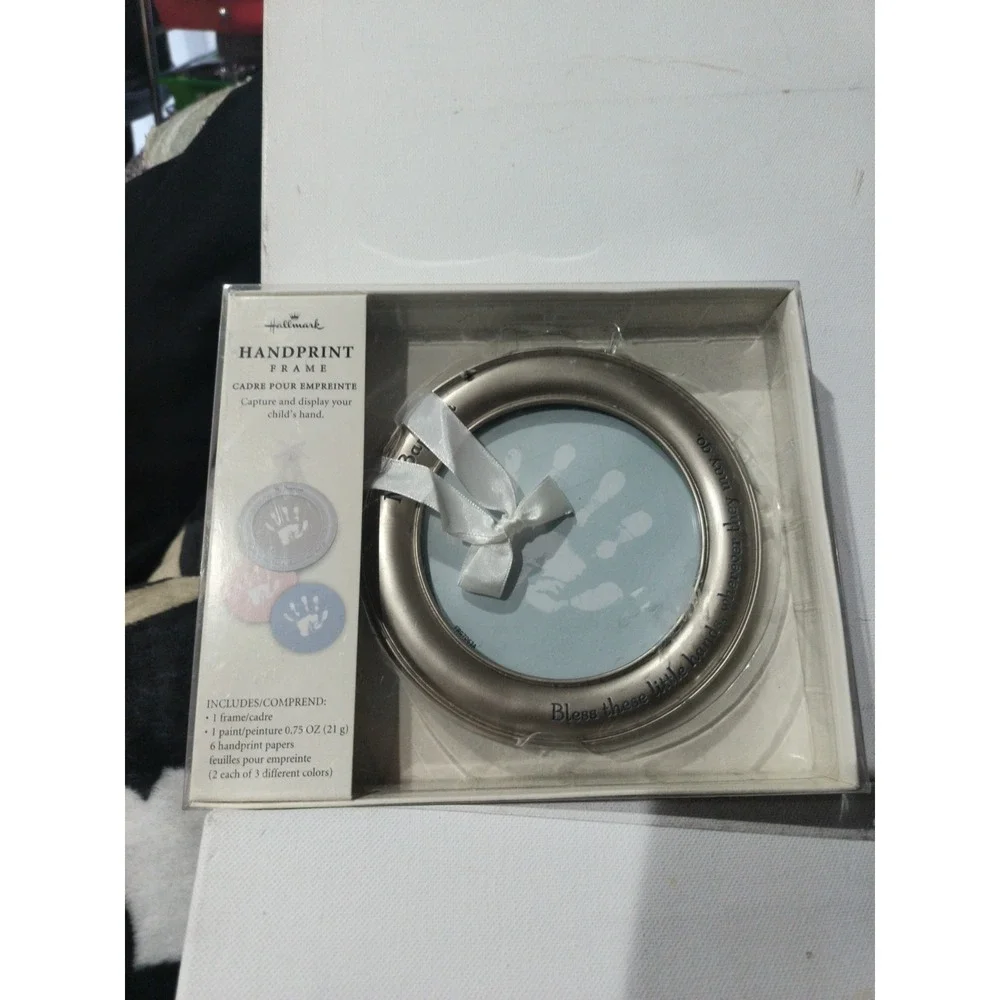 NEW IN BOX HALLMARK MY BAPTISM HANDPRINT FRAME BABY Complete Kit