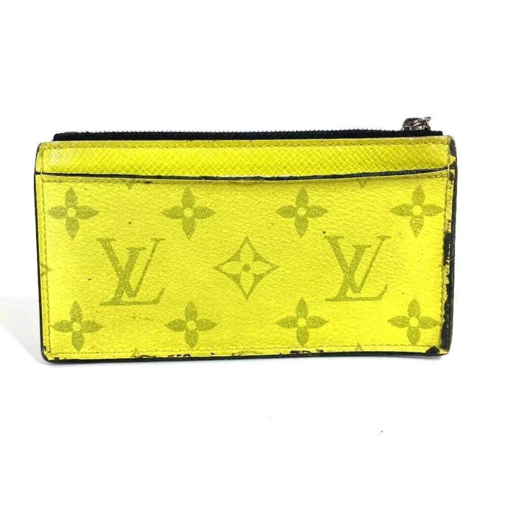 LOUIS VUITTON M30950 Taigalama Coin card-holder Wallet Coin Case coin purse