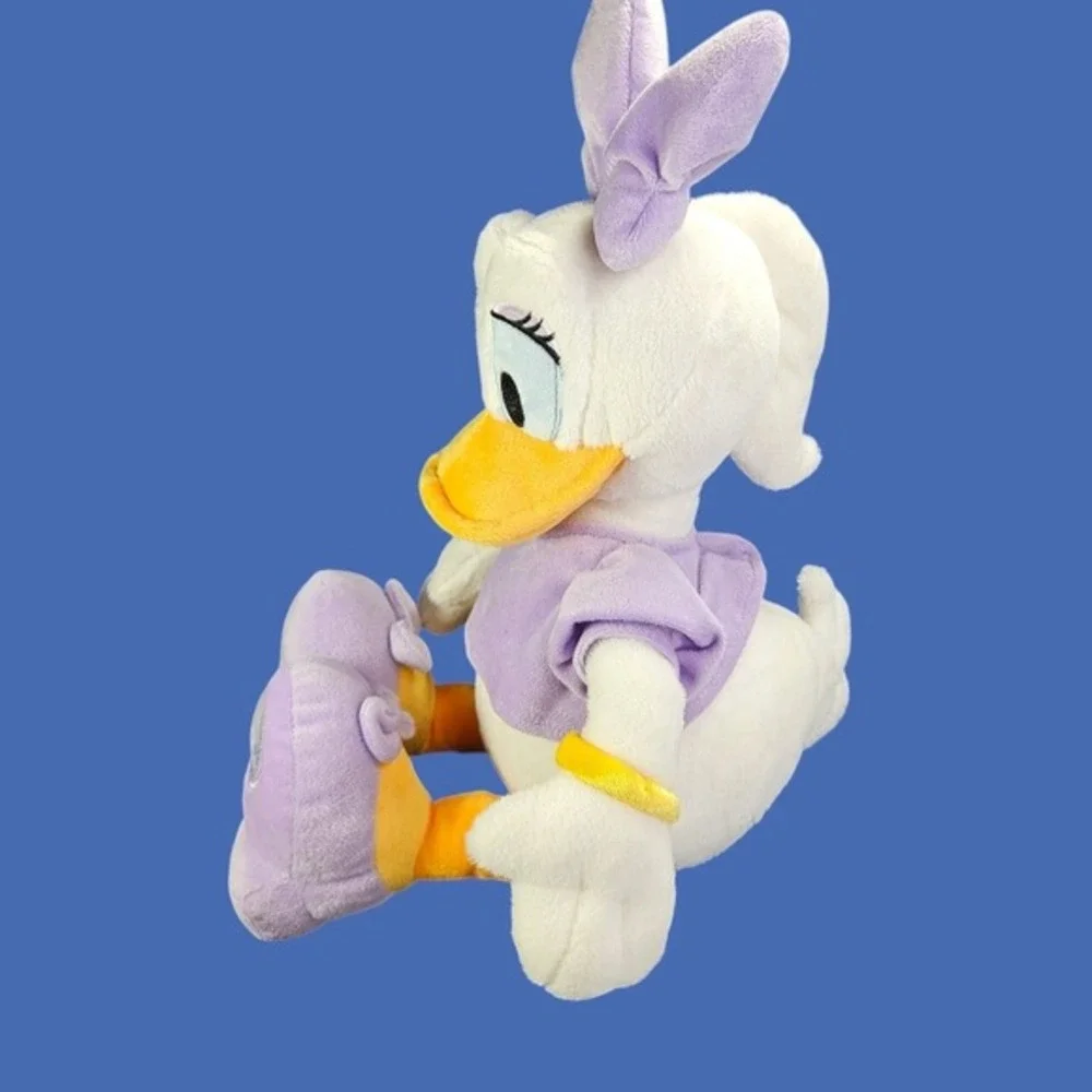 Disney Store Daisy Duck Original Plush Stuffed Animal Toy Lavender Bow Shoes 18