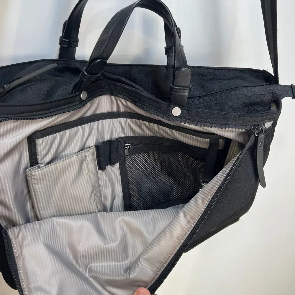 Sherpani Laptop Travel Crossbody Bag Unisex Black Lightweight