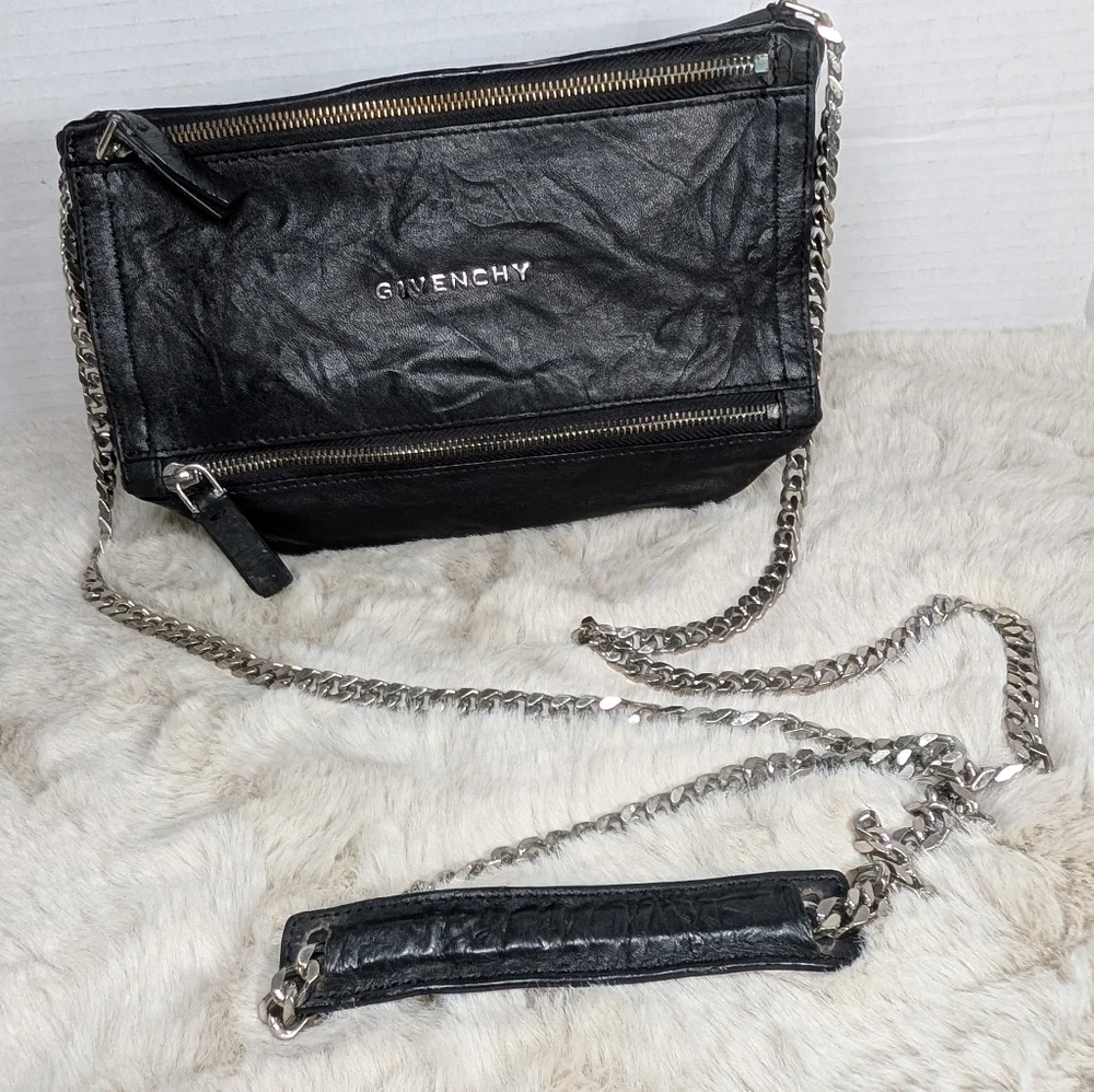 Givenchy pandora distressed leather small Bag