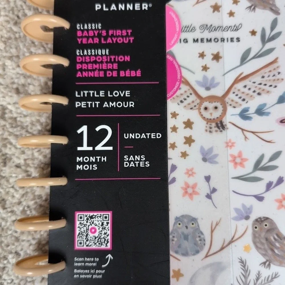 Happy Planner Baby's First Year‎ Layout Little Moments Undated 12 Month