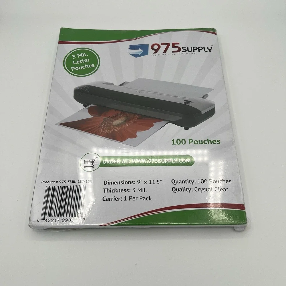 Premium 975 Supply 3 MiL Menu Laminating Pouches - 9