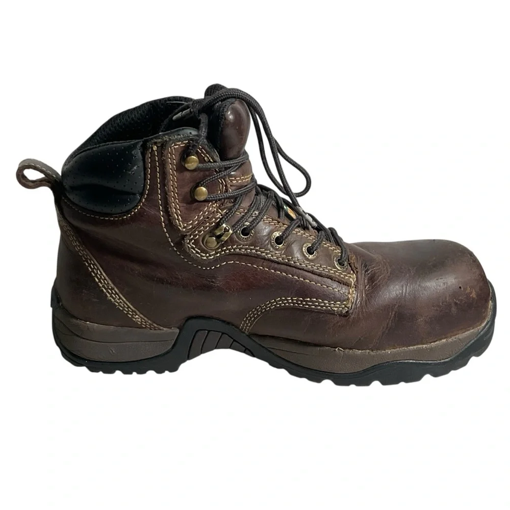 Cabelas Roughneck Ledger Waterproof Work Boots Men's Sz 9.5 D