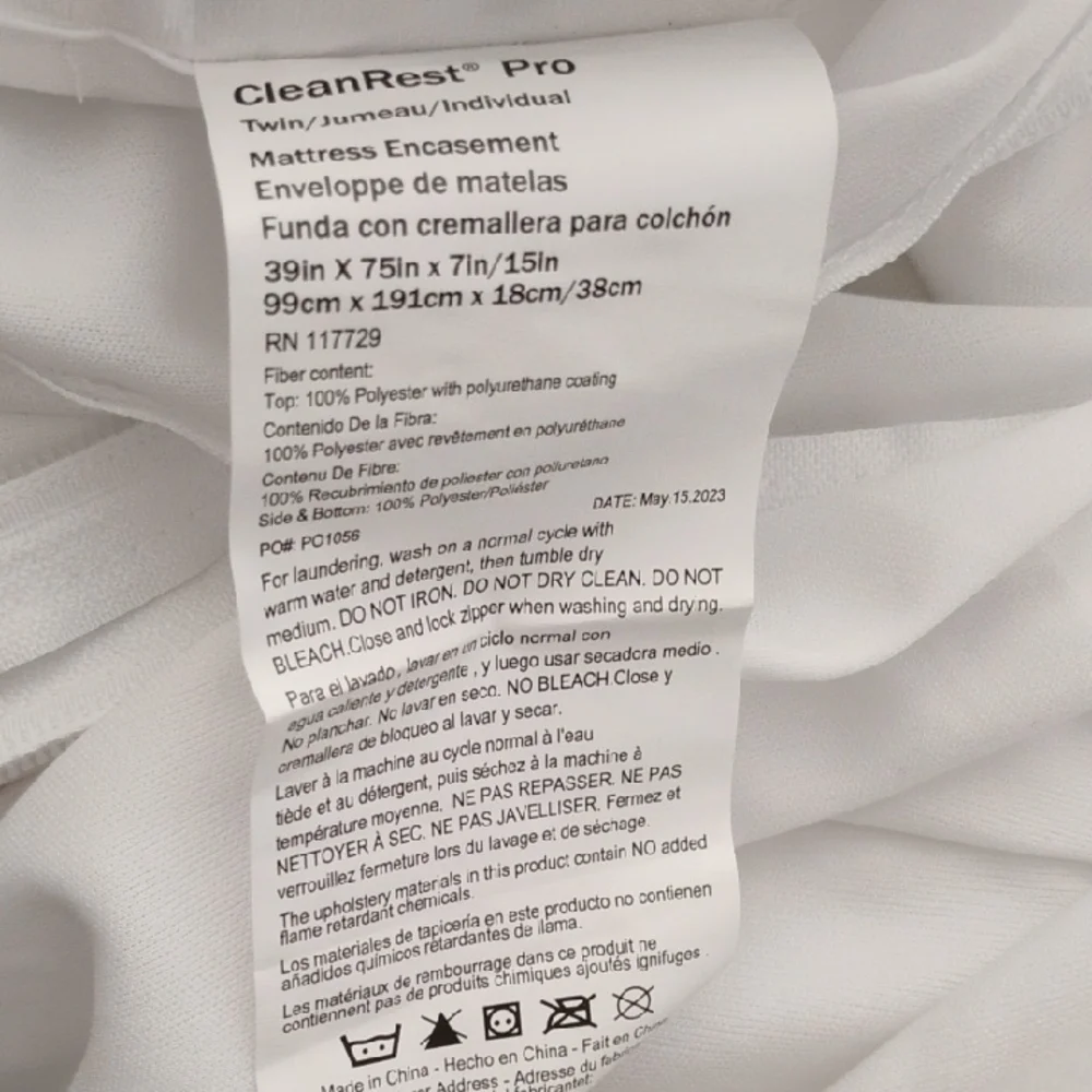 clean rest pro zipper white