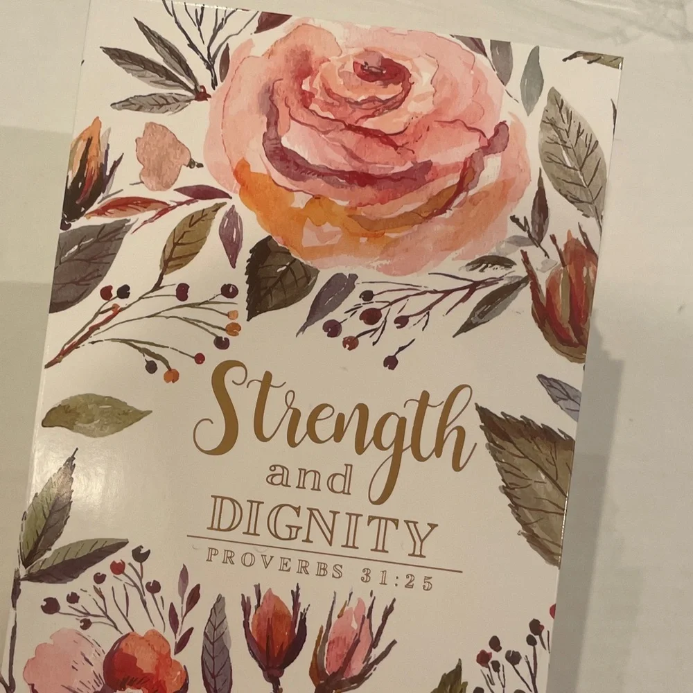 Floral Strength and Dignity Journal Faith Based Gift Set