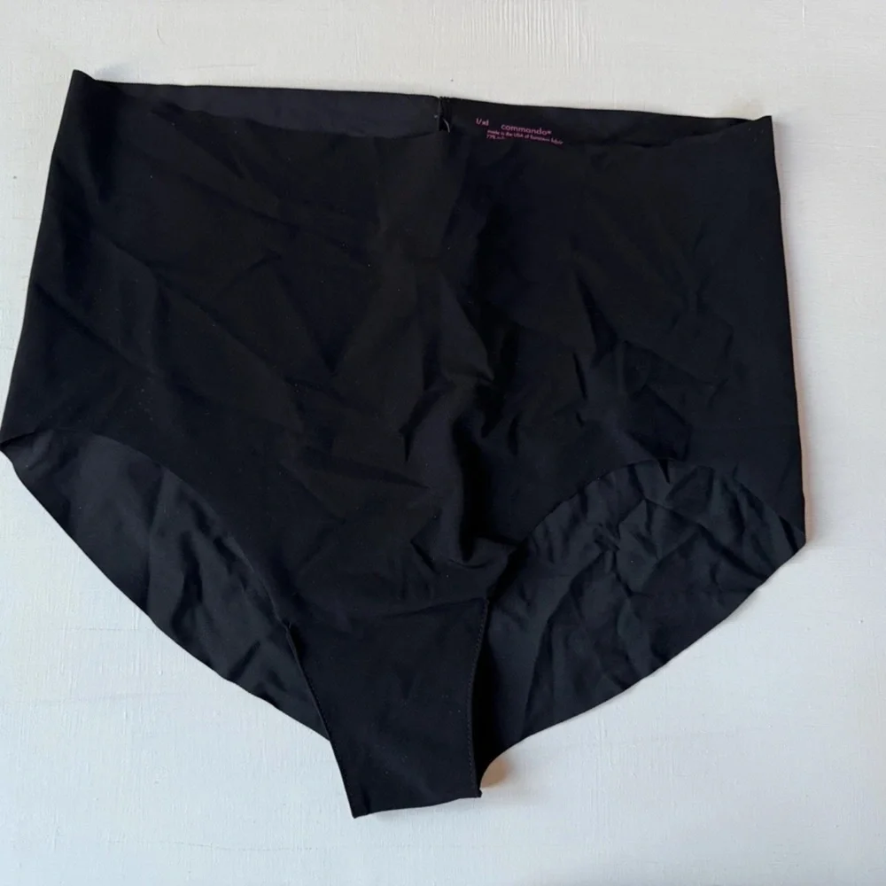 NWT Commando Classic High-Rise Bikini Brief Panties Black Sz L/ XL $36