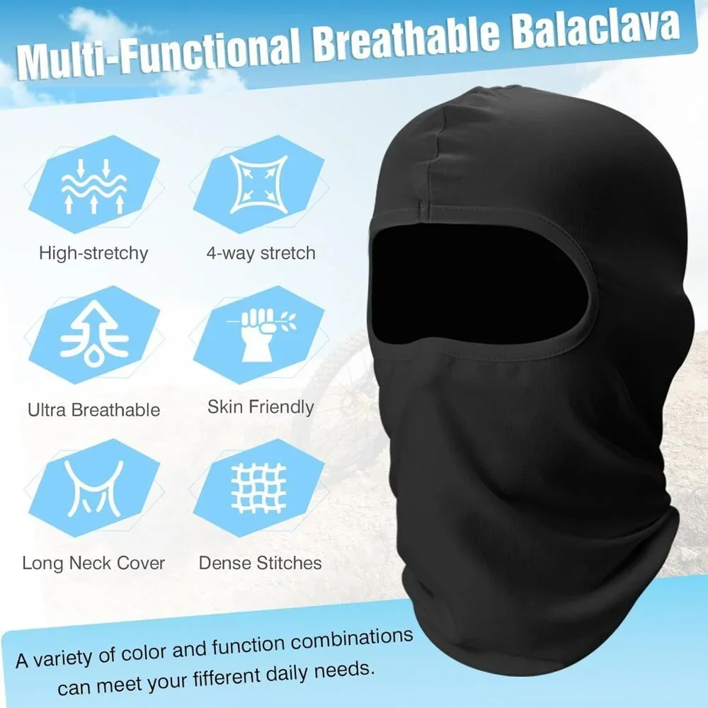 Balaclava Ski Face Mask Polyester Breathable Windproof Dustproof for Men Women