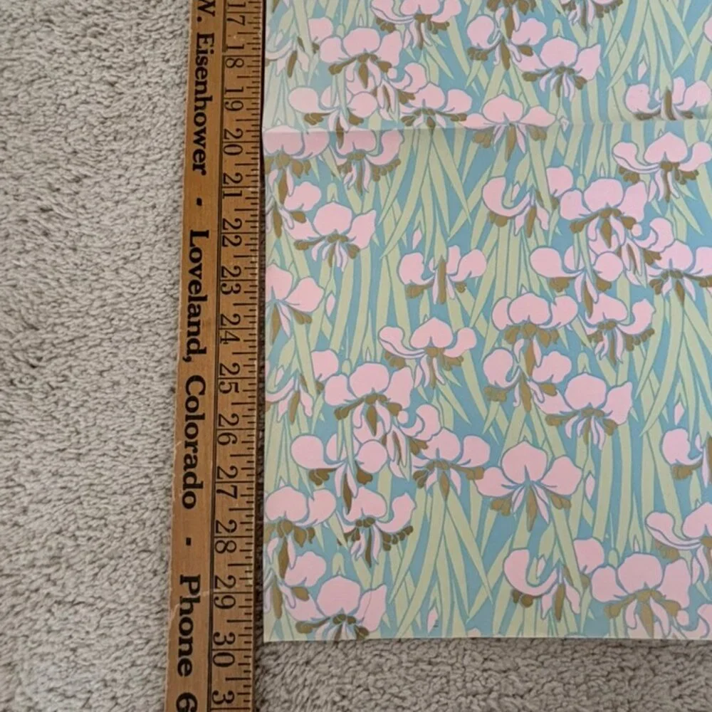 VTG Wrapping Paper Sheets All Occasion Gift Flat Wrap Pink 30”x20”