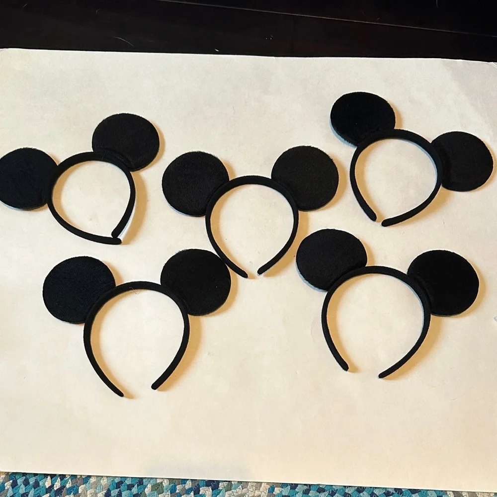 Black Mouse Ear Headbands for DIY projects