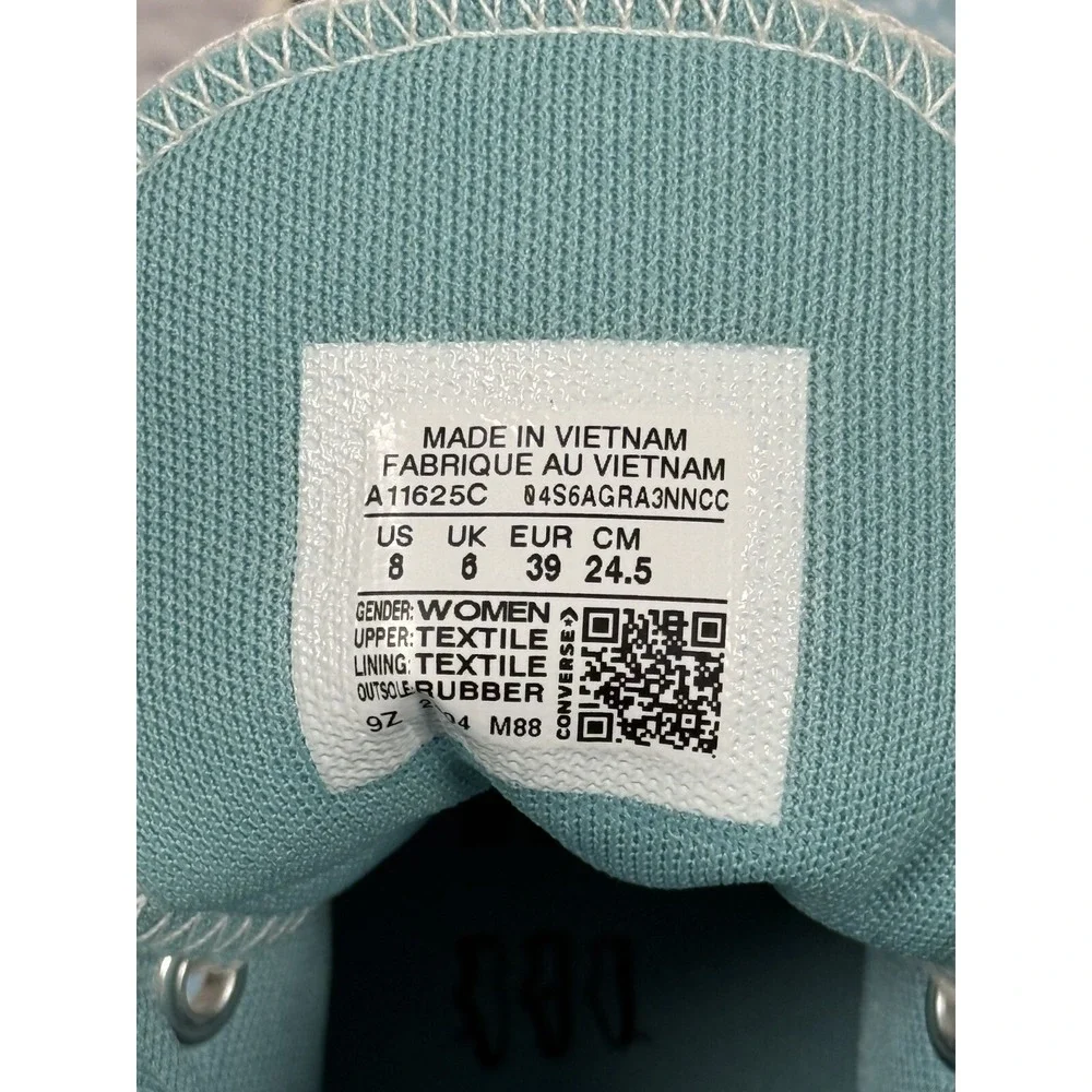 NWB Converse Chuck Taylor All Star Lift High Checkered - Infinity Pool Women's 8
