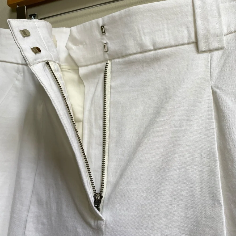 A.L.C. Gesso White Linen Blend Collin Pant Size 10