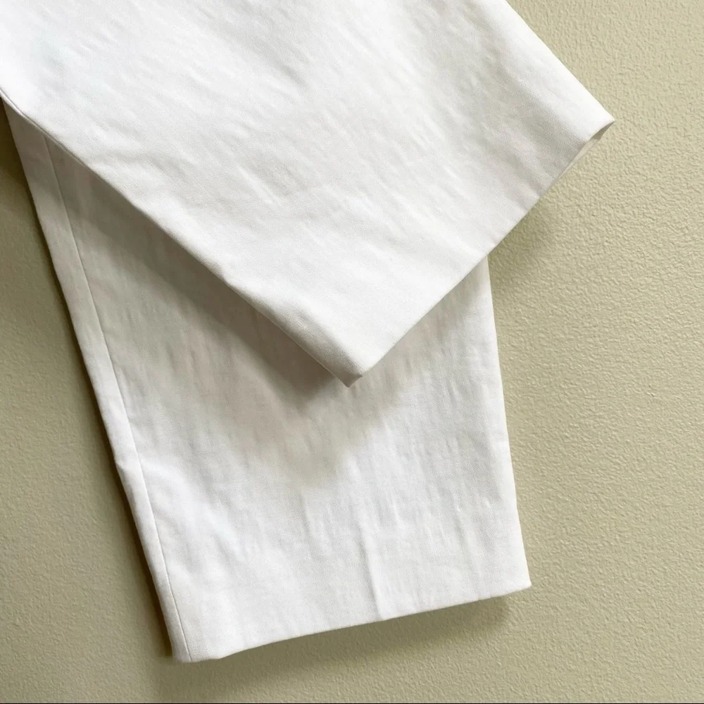 A.L.C. Gesso White Linen Blend Collin Pant Size 10