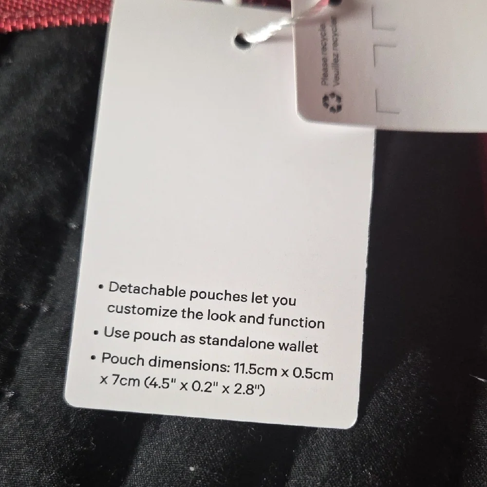 lululemon athletica Burgundy And Pink Cosmetic Bag Trio