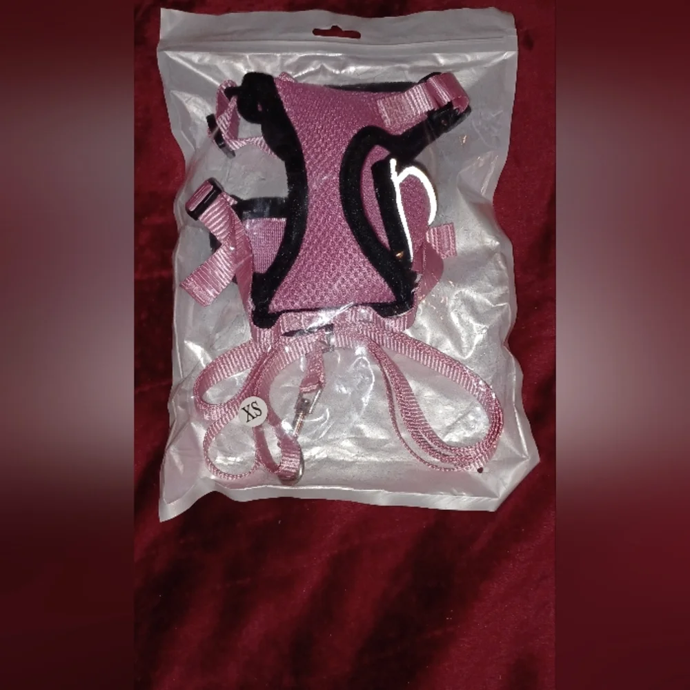 Small Pink Kitten & Cat Harness/ Lead Set