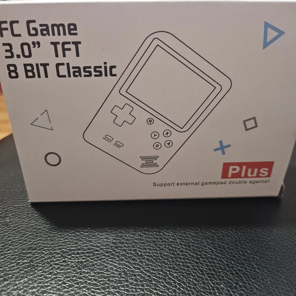 8-Bit Classic Handheld Game Console - Black