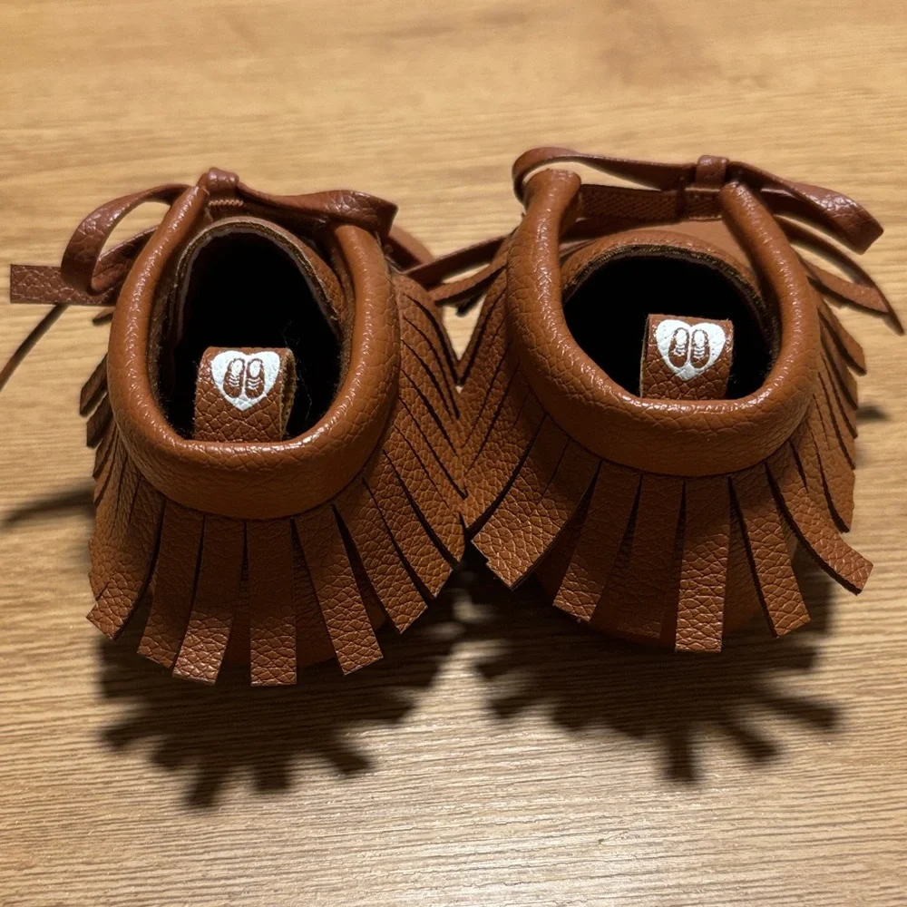 Classic Brown Baby Moccasins