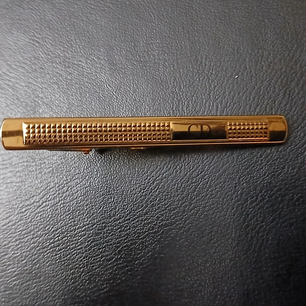 Authentic Dior Gold Tie Clip for Men