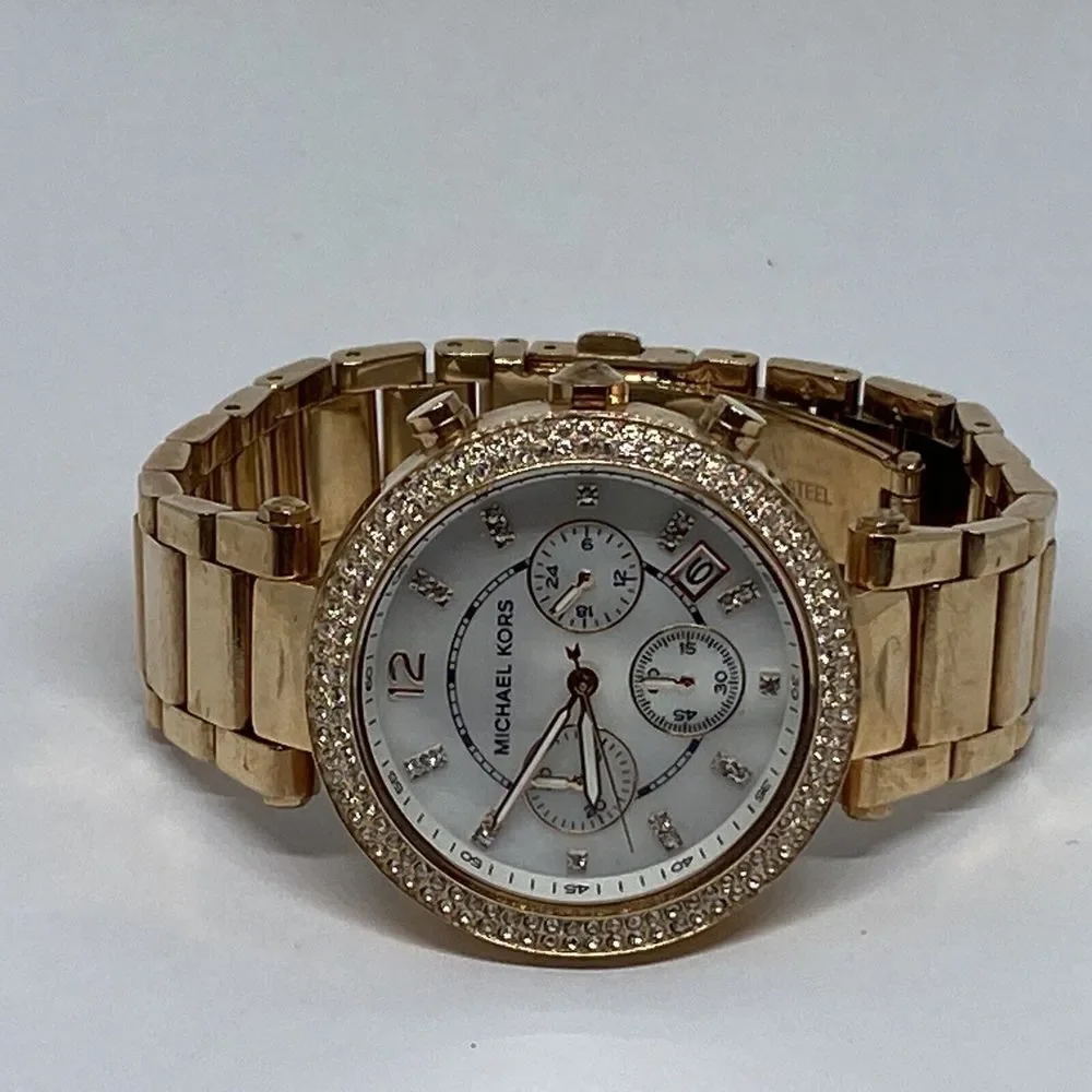Michael Kors Parker MK5491 Womens Stainless Steel Analog Dial Quartz Watch WO349