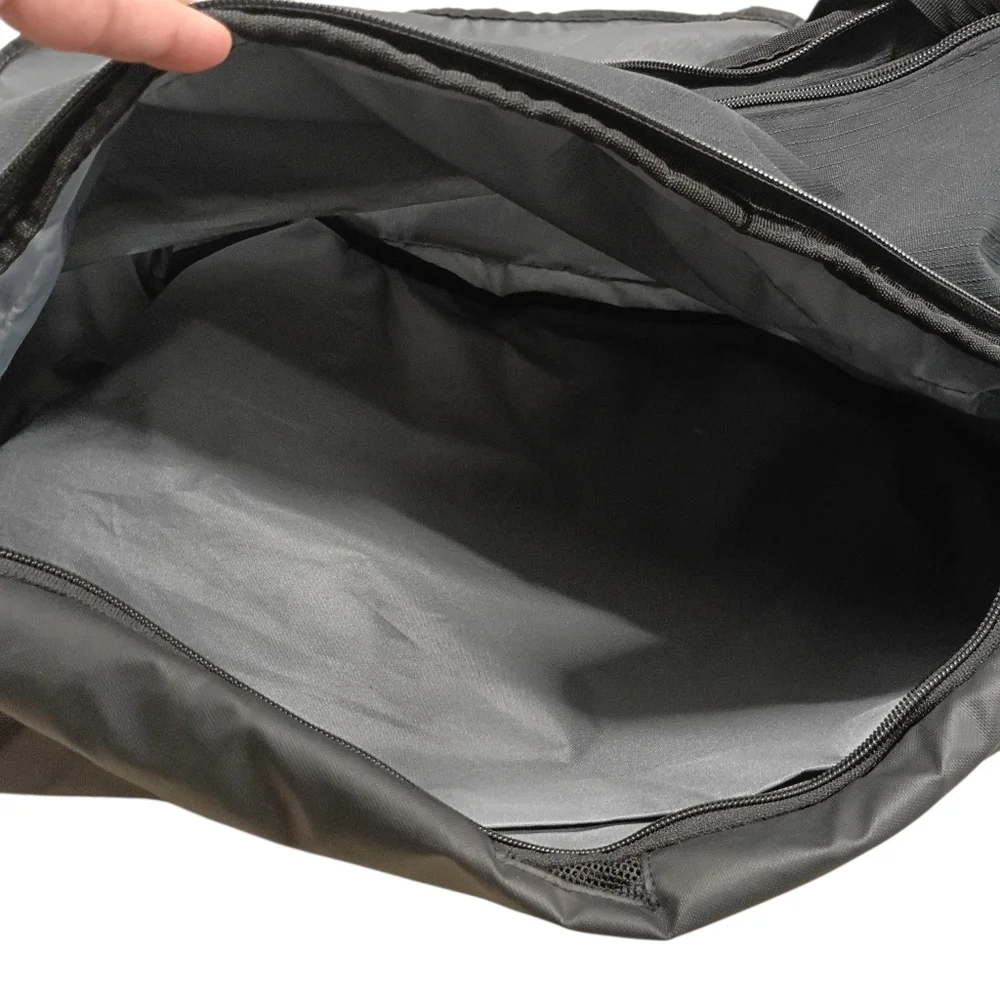 Nike Black and White Duffel Bag