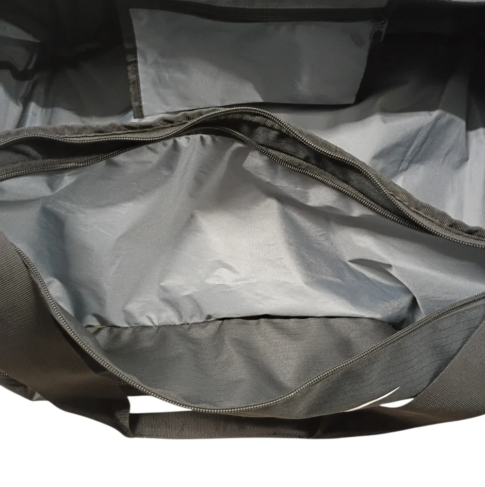 Nike Black and White Duffel Bag