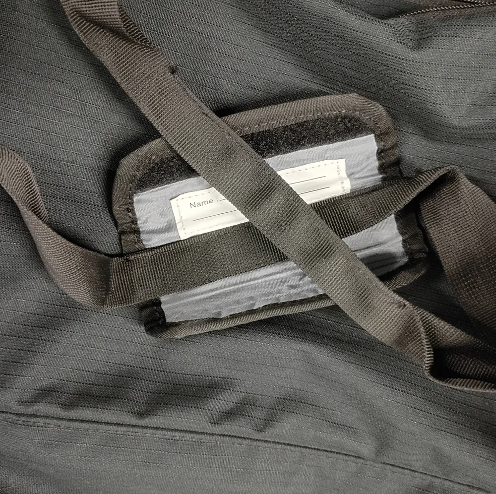 Nike Black and White Duffel Bag