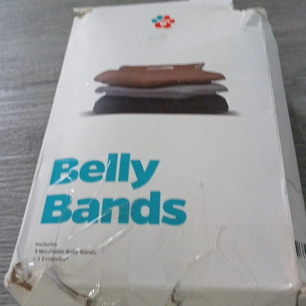 Pet Parents Set of 3 belly bands male dog diapers Sz M Waist 16
