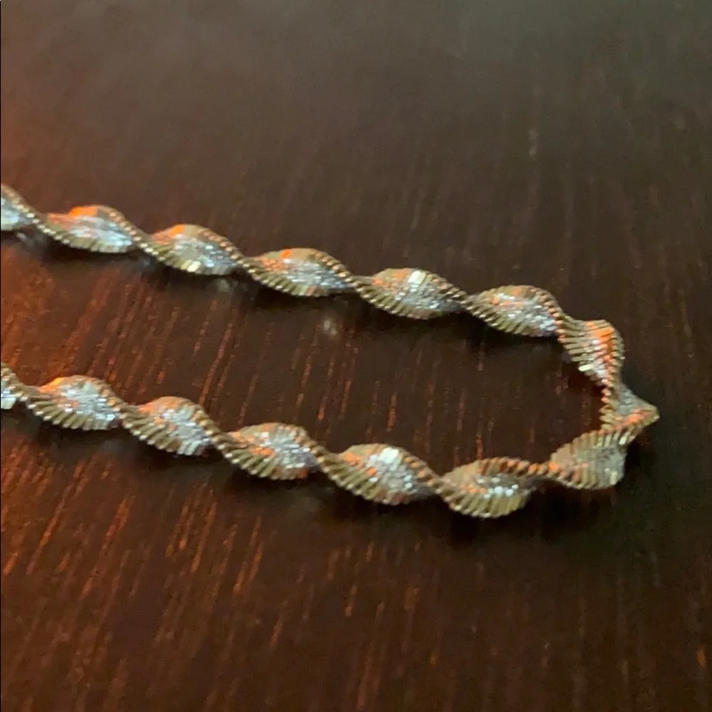 Spiral Twisted Bracelet 925 Sterling Silver 10 Inches