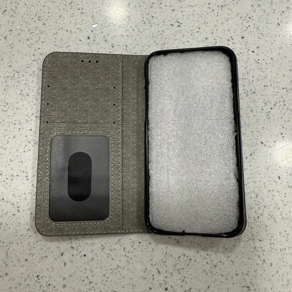 Brand New WenBelle iPhone 11 Pro Wallet Cases (2) - 5.8in - Grey / Brown