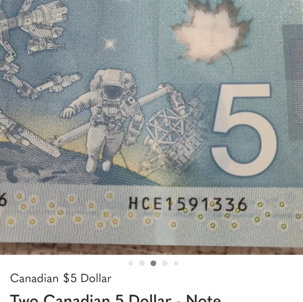 Canadian $5 note