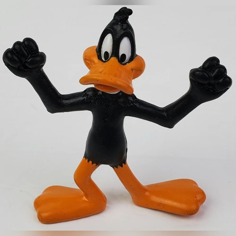 Looney Tunes Vintage Bugs Bunny Daffy Cake Toppers Plastic PVC Figures Lot of 3