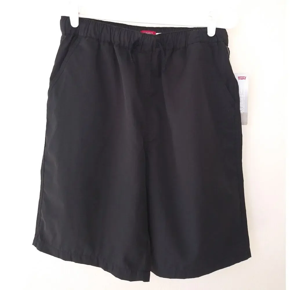 NWT Boy's Levi's Pull On Chino Shorts Black XL