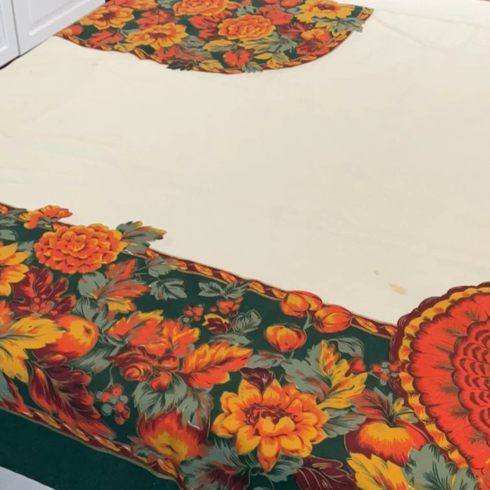 Three Autumn Thanksgiving tablecloths