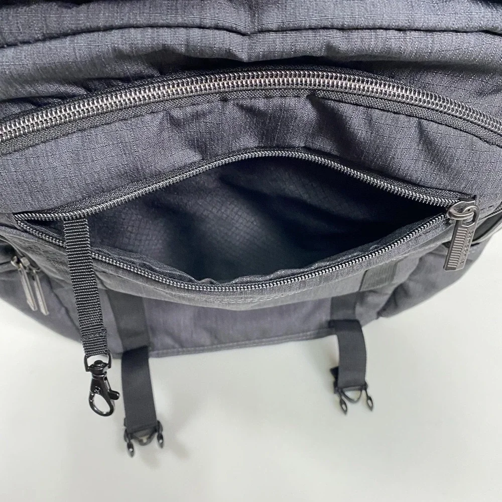 Samsonite Laptop Backpack Gray Heather Travel Work Business Bag Trolley Sleeve