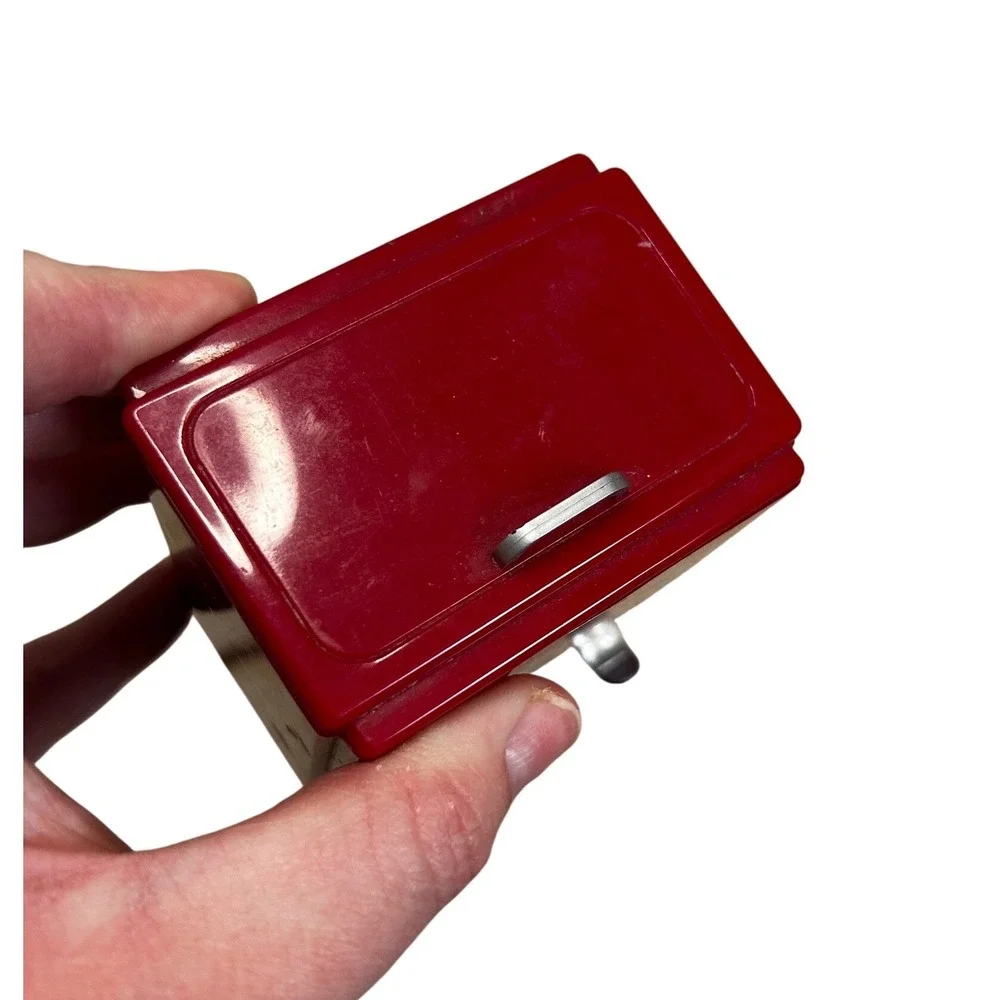 Vintage 1995 Coca Cola Toothpick Dispenser Holder Red Cooler Coke Collectible