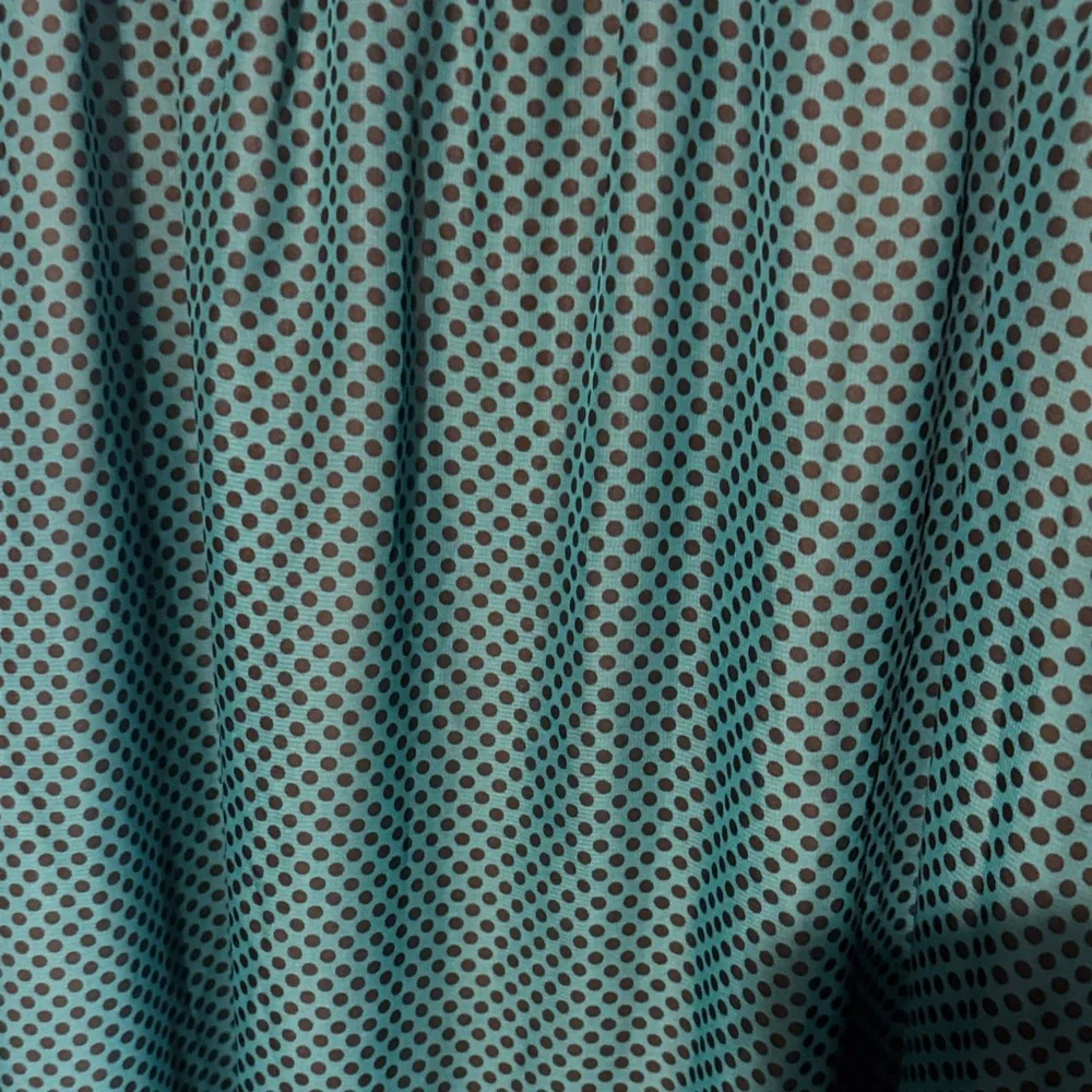 LuLaRoe Teal and Black Polka Dot Midi Skirt