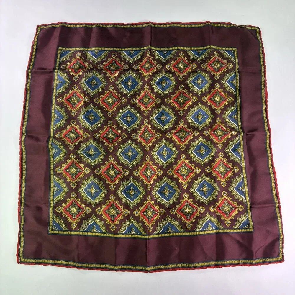 Vintage Christian Dior Silk Square Scarf 18